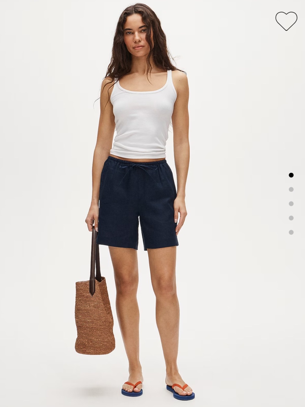 J. Crew Cosmo navy linen short